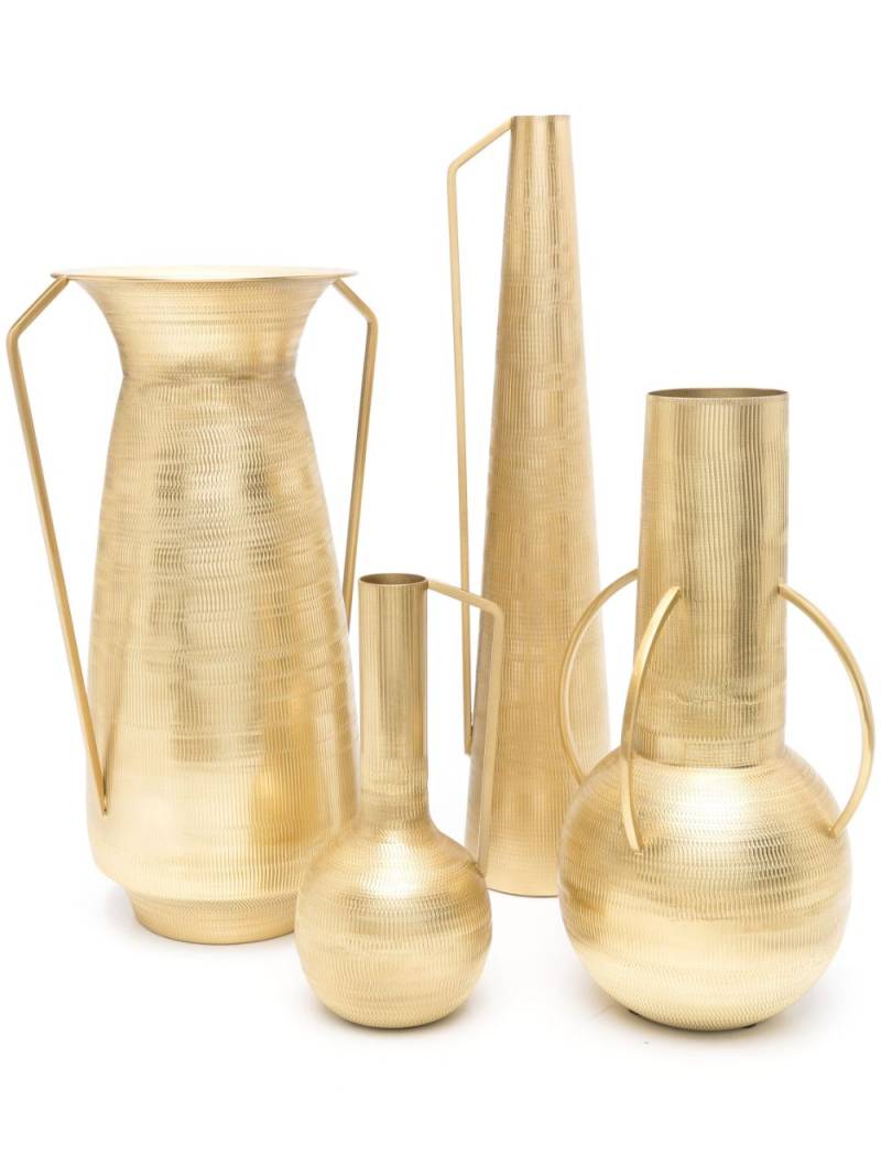 POLSPOTTEN x Browns Roman metal vases (set of four) - Gold von POLSPOTTEN