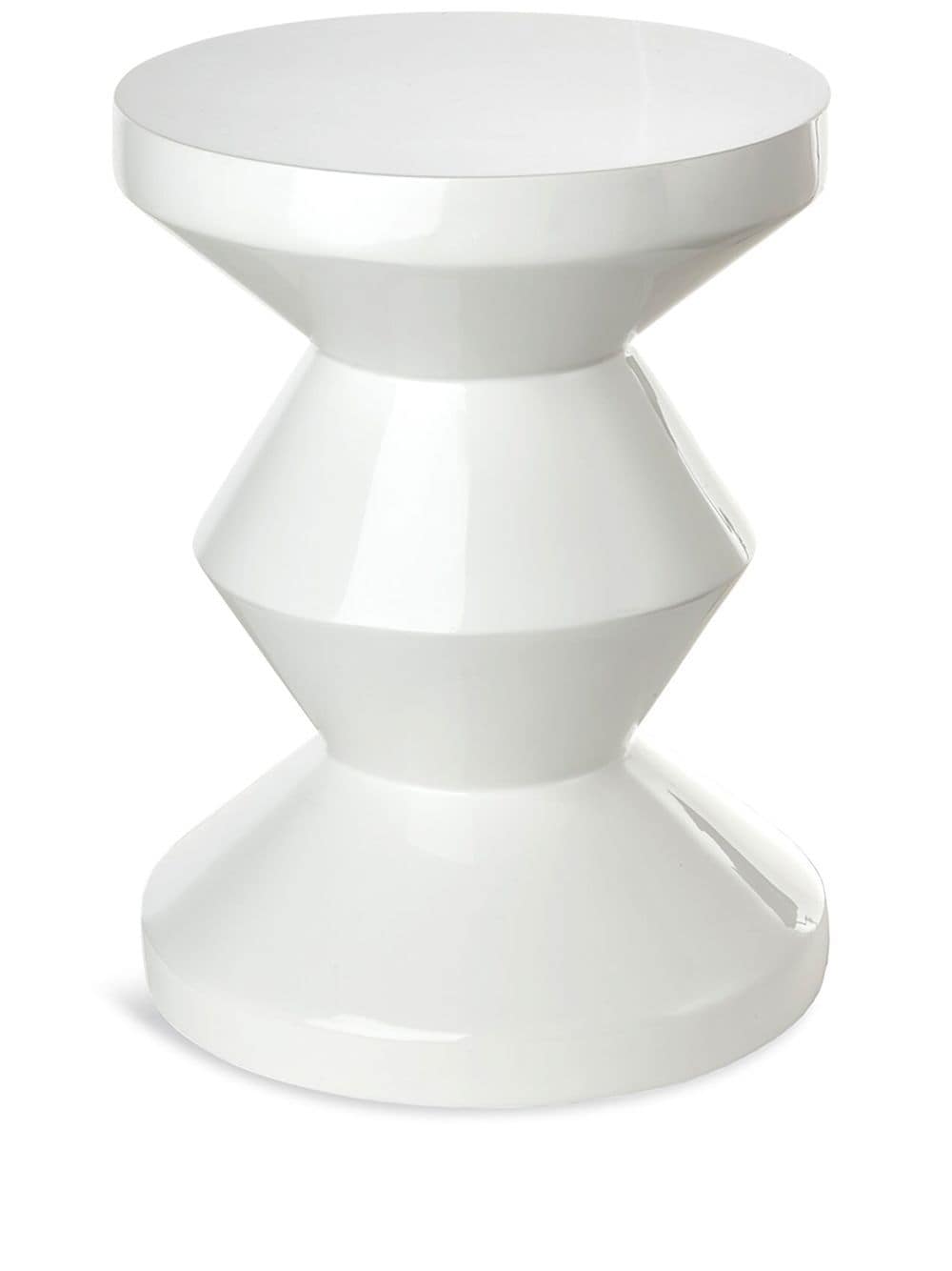 POLSPOTTEN zig zag stool - White von POLSPOTTEN