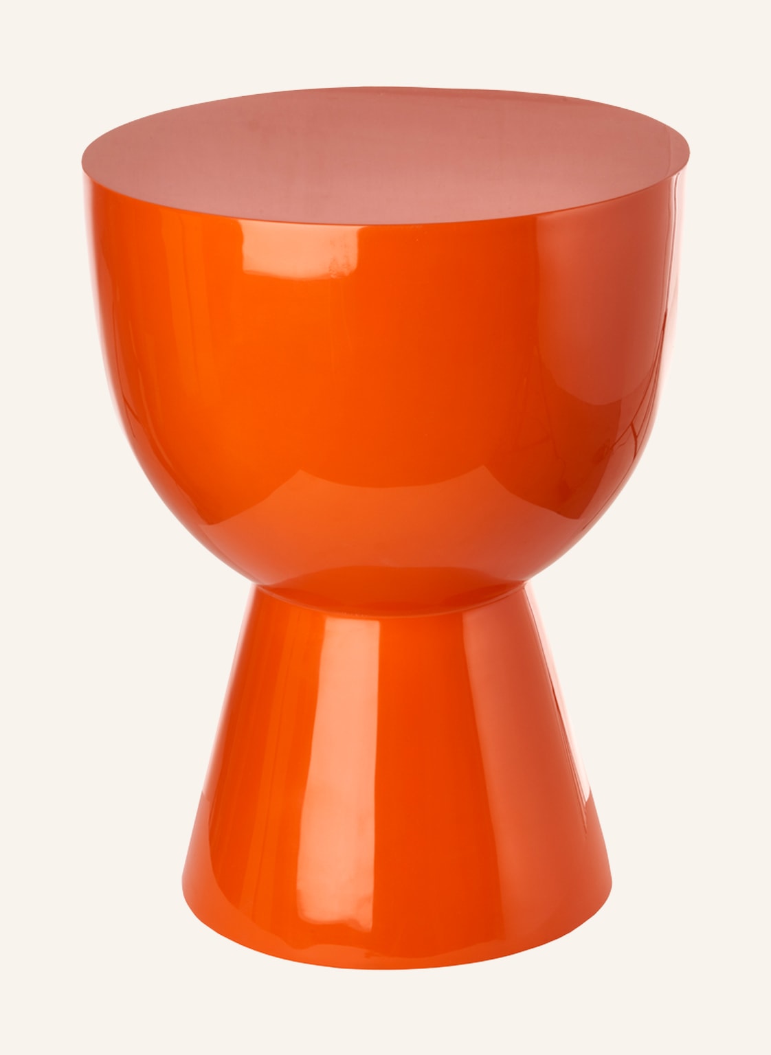 Polspotten Hocker Tam Tam orange von POLSPOTTEN