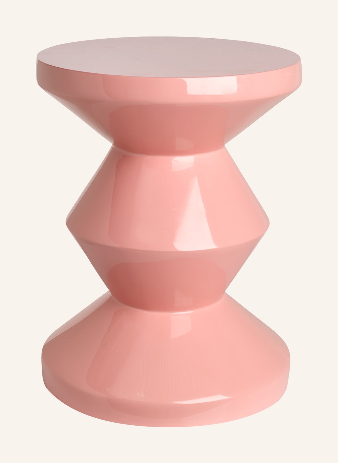 Polspotten Hocker Zig Zag rosa Polspotten Hocker Zig Zag rosa von POLSPOTTEN