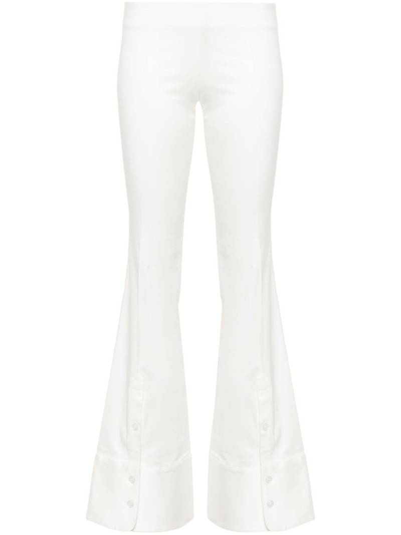 POSTER GIRL Haven flared trousers - White von POSTER GIRL