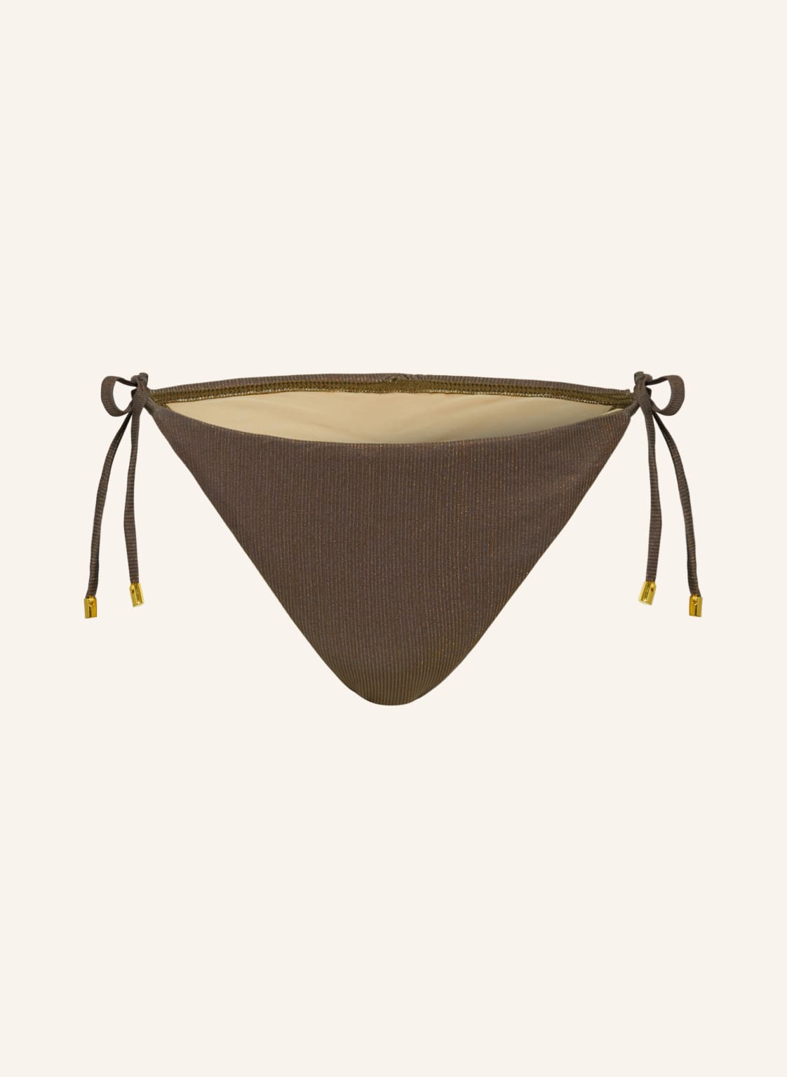 Pq Triangel-Bikini-Hose Lucaya Tie Mit Glitzergarn braun Pq Triangel-Bikini-Hose Lucaya Tie Mit Glitzergarn braun von PQ