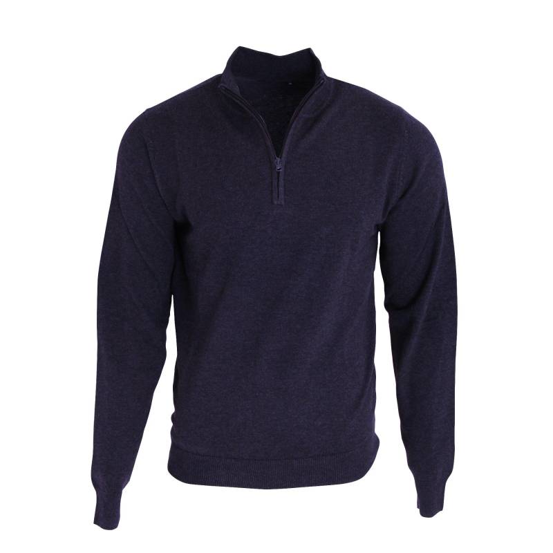 PREMIER - 14 Zip Strick Sweater, für Herren, Marine, Größe XXL von PREMIER