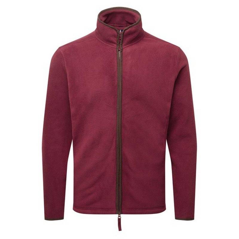 Artisan Fleecejacke Herren Weinrot L von PREMIER