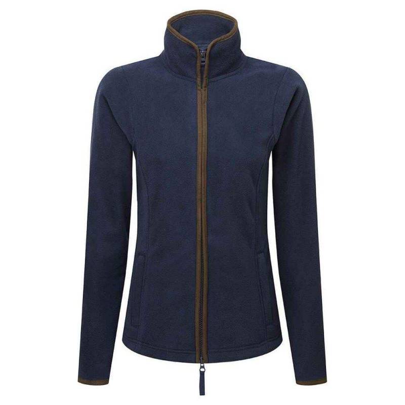 Artisan Fleecejacke Kontrastbesatz Damen Marine L von PREMIER