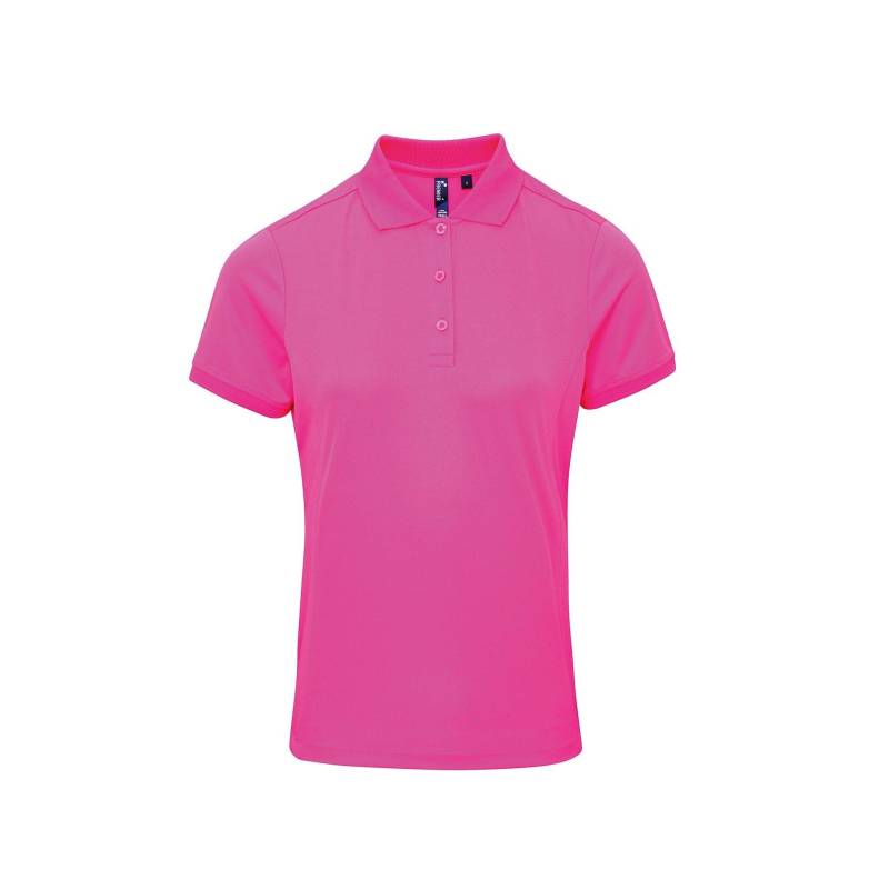 Coolchecker Piqué Poloshirt Polohemd, Kurzarm Damen Pink XXL von PREMIER