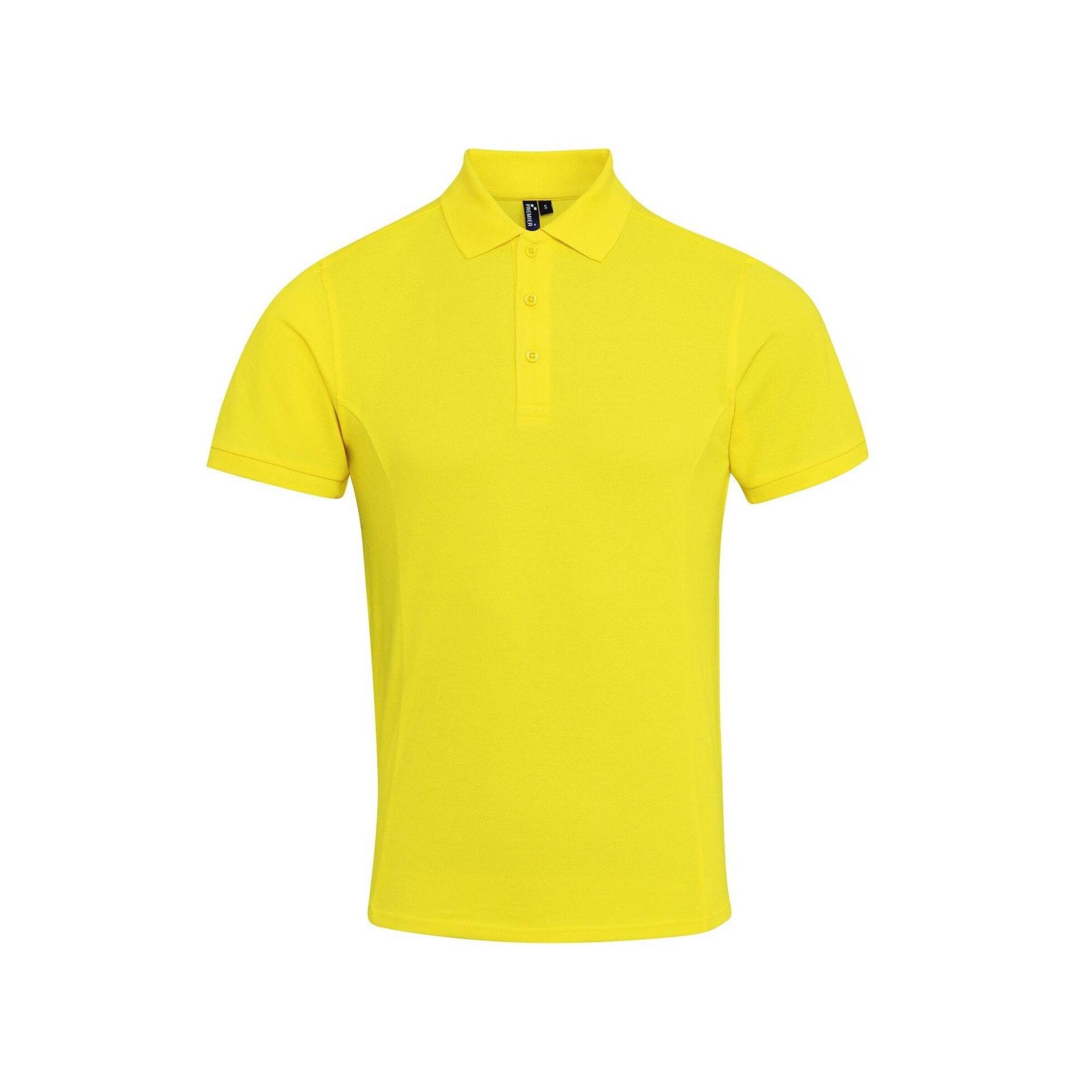 Coolchecker Piquépoloshirt Mit Coolplus Herren Gelb 4XL von PREMIER