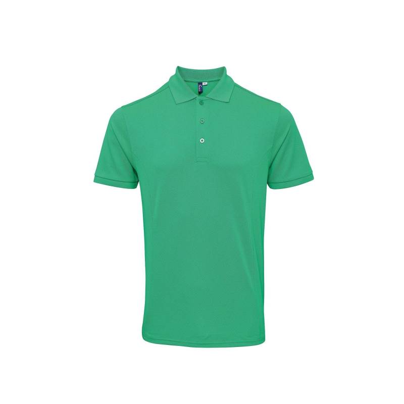 Coolchecker Piquépoloshirt Mit Coolplus Herren Grün 3XL von PREMIER