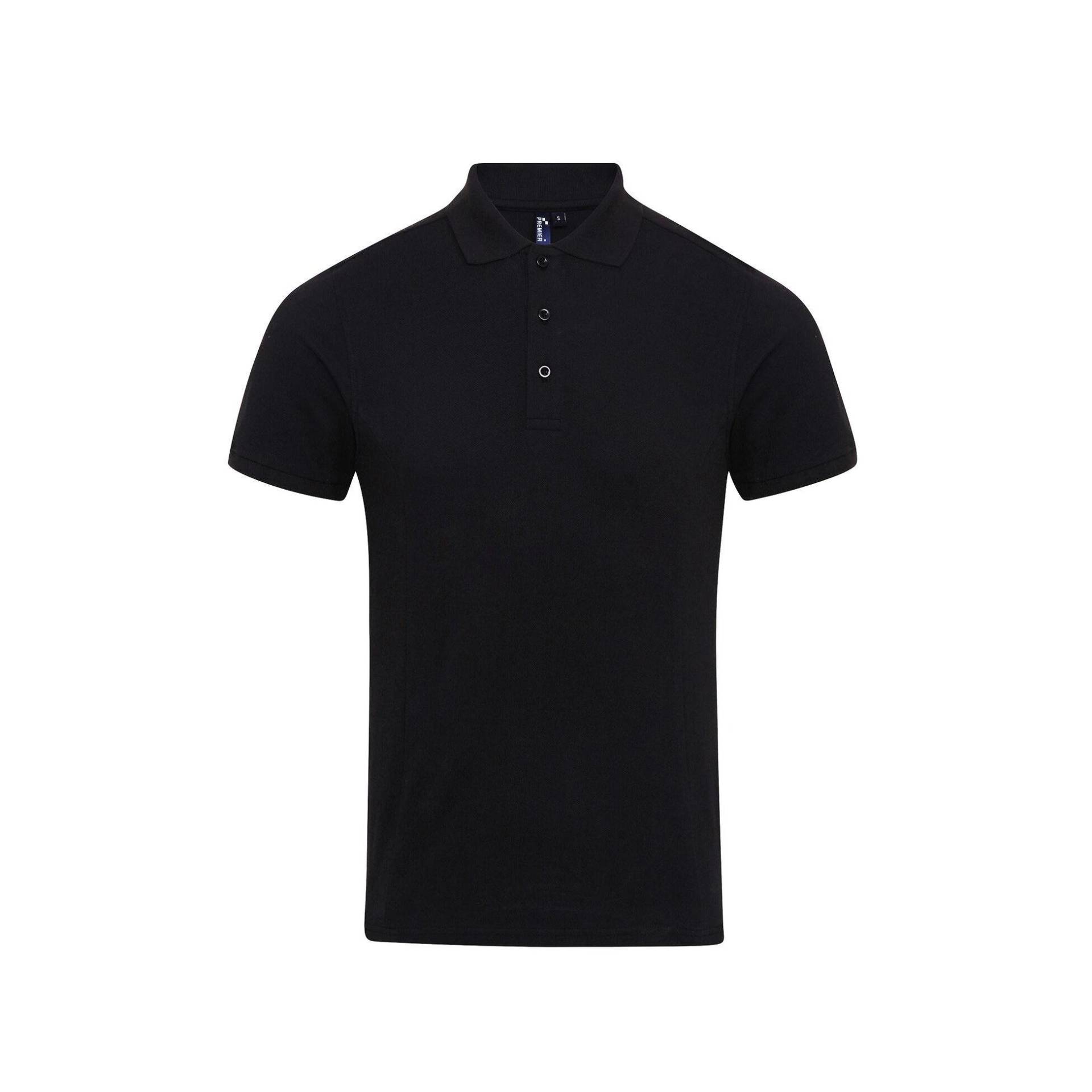 Coolchecker Piquépoloshirt Mit Coolplus Herren Schwarz 6XL von PREMIER