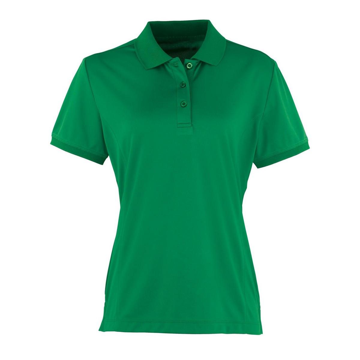 Coolchecker Poloshirt Damen Grün 40 von PREMIER