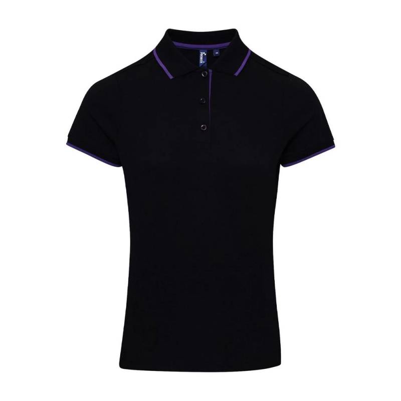 PREMIER - Coolchecker Poloshirt, für Damen, Schwarz, Größe S von PREMIER