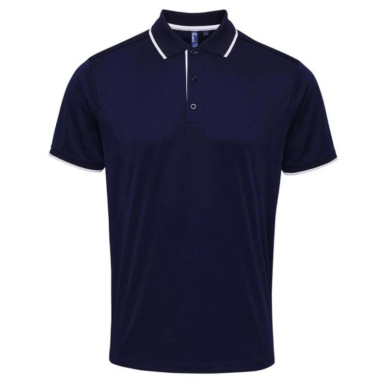 PREMIER - Coolchecker Poloshirt, für Herren, Marine, Größe M von PREMIER