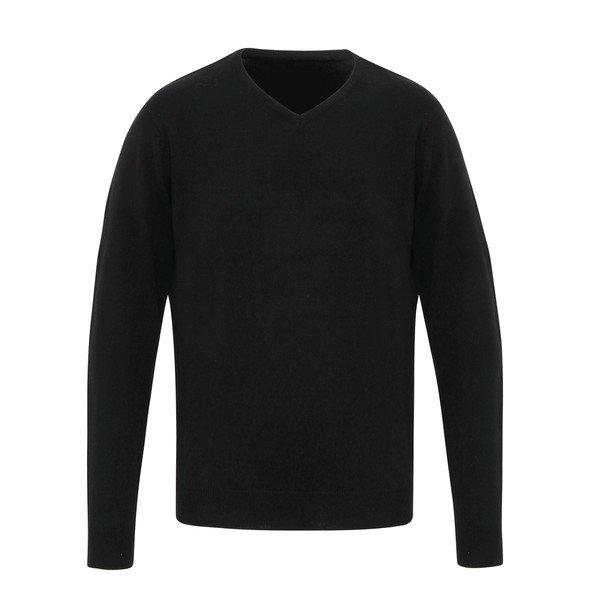 Essential Sweatshirt, Vausschnitt Herren Schwarz M von PREMIER