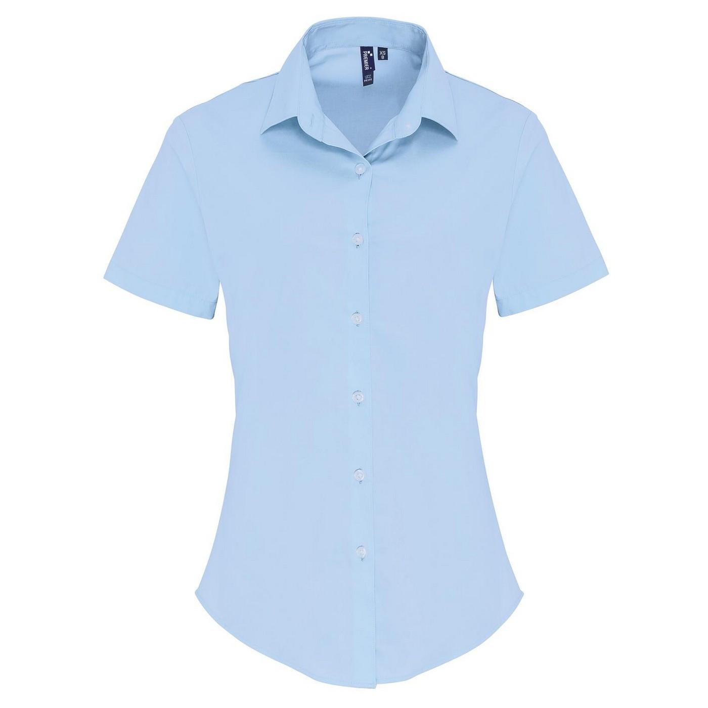 PREMIER - Formelles Hemdkurzärmlig, für Damen, Blau, Größe 3XL von PREMIER