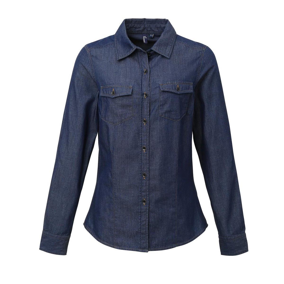 Hemd Damen Indigo XL von PREMIER