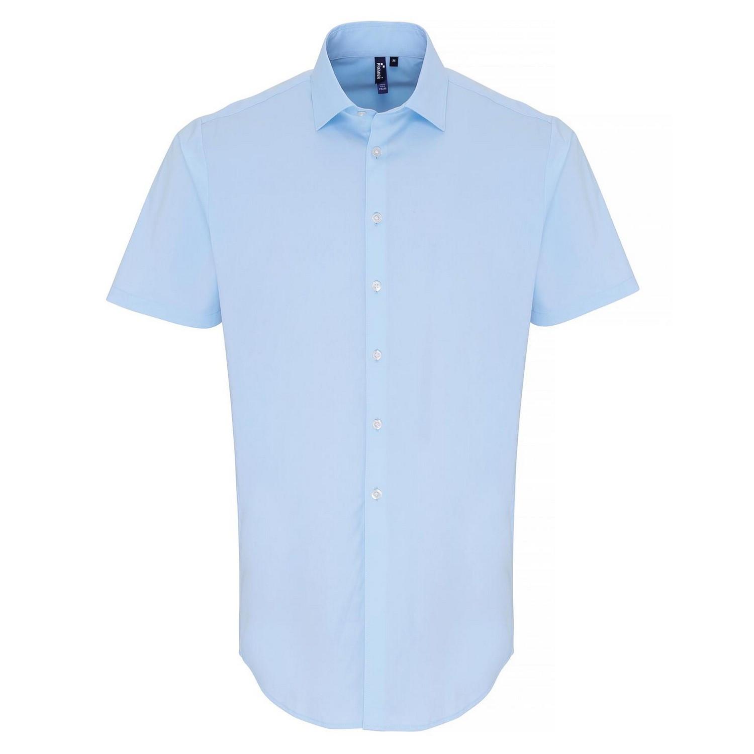 Hemd Kurzärmlig Herren Blau XL von PREMIER