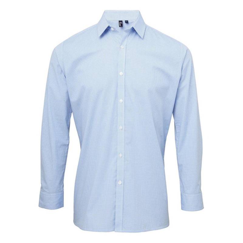 Hemd Langärmlig Herren Blau 3XL von PREMIER