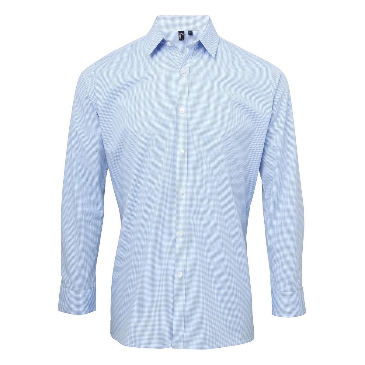 Hemd Langärmlig Herren Blau XL von PREMIER