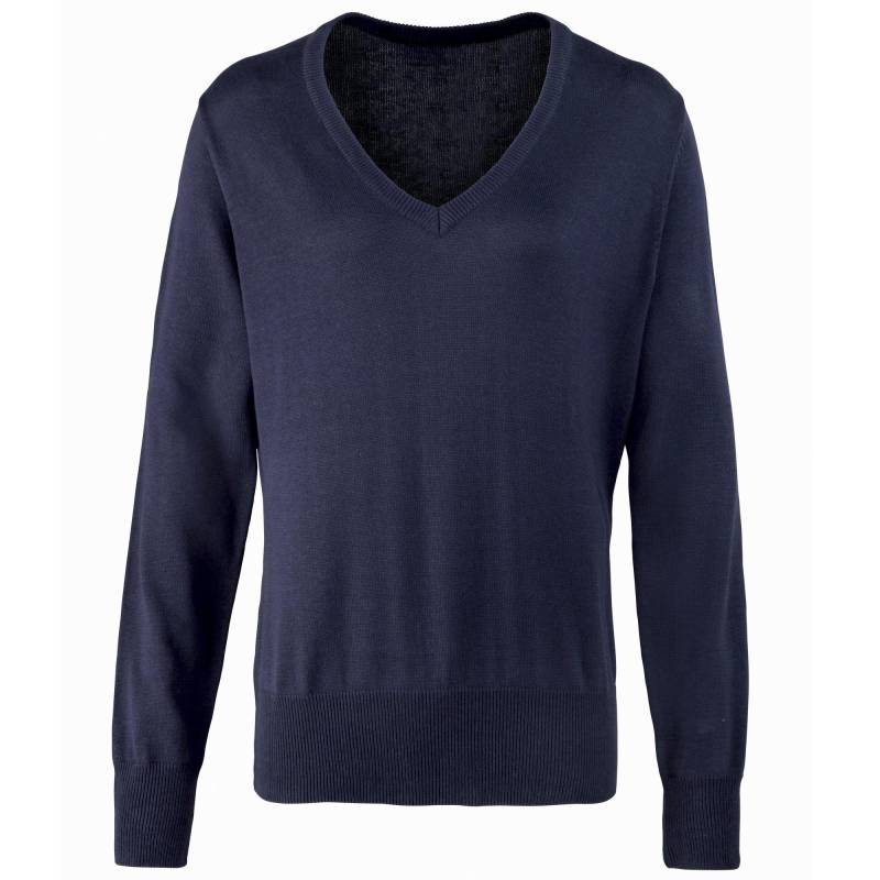 PREMIER - Strickpullover mit VAusschnitt, für Damen, Marine, Größe 34 von PREMIER