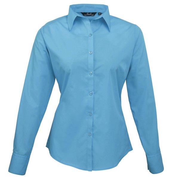 PREMIER - Bluse Langärmlig, für Damen, Türkisblau, Größe 34 von PREMIER