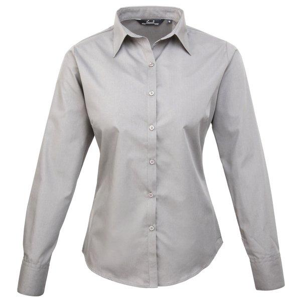 PREMIER - Bluse Langärmlig, für Damen, Silber, Größe 38 von PREMIER