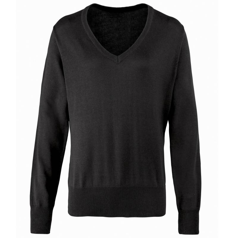 PREMIER - Strickpullover mit VAusschnitt, für Damen, Schwarz, Größe 38 von PREMIER