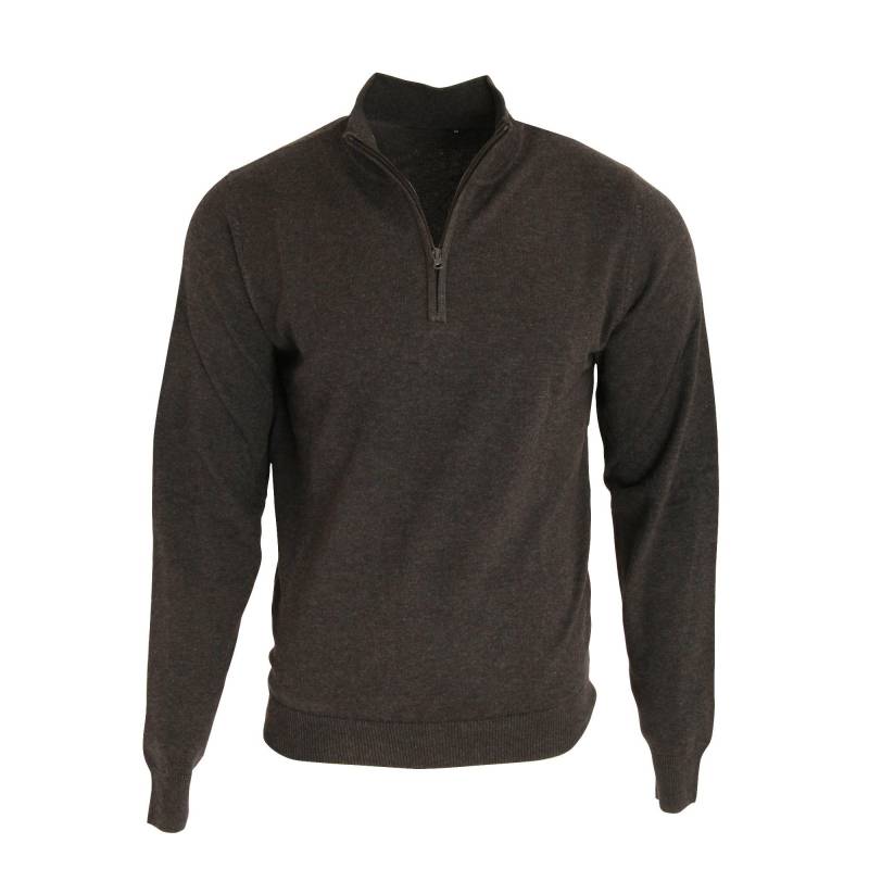 PREMIER - 14 Zip Strick Sweater, für Herren, Charcoal Black, Größe 3XL von PREMIER