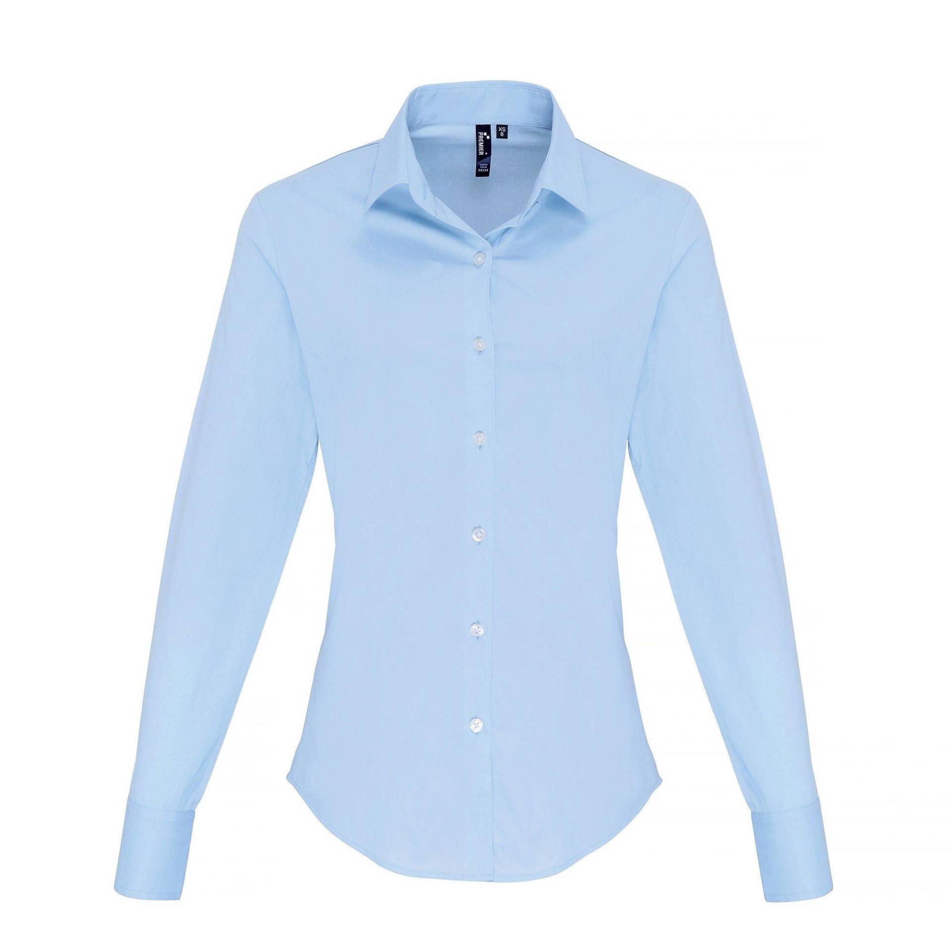 Bluse Langärmlig Damen Blau 3XL von PREMIER