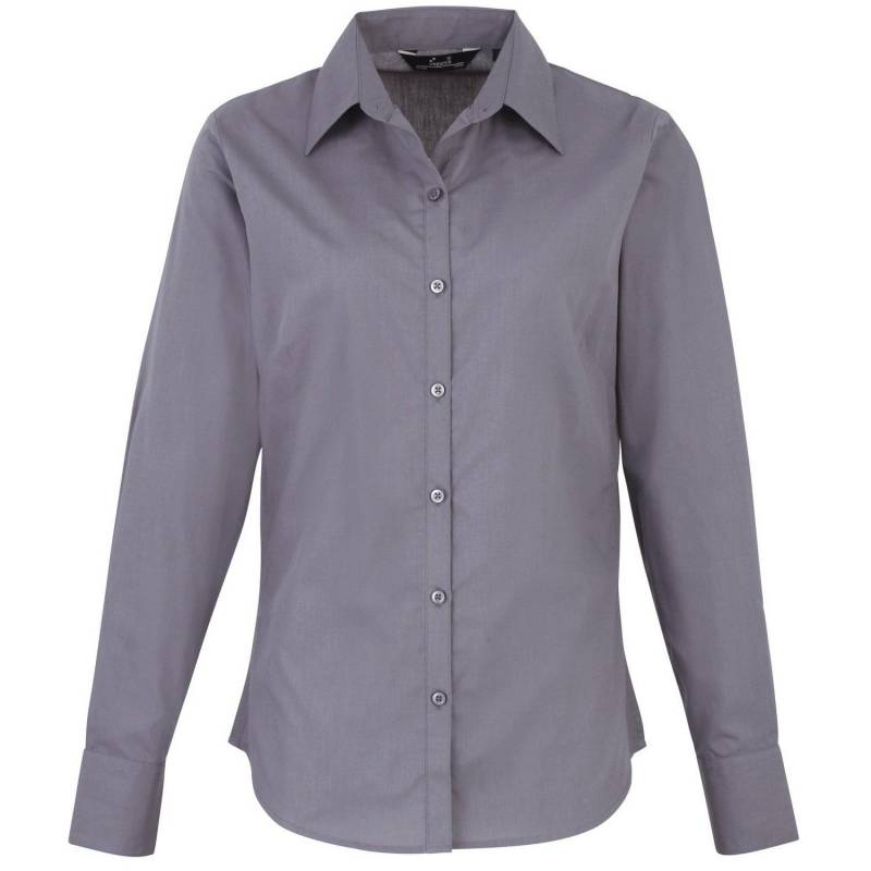 PREMIER - Bluse Langärmlig, für Damen, Grau, Größe 46 von PREMIER