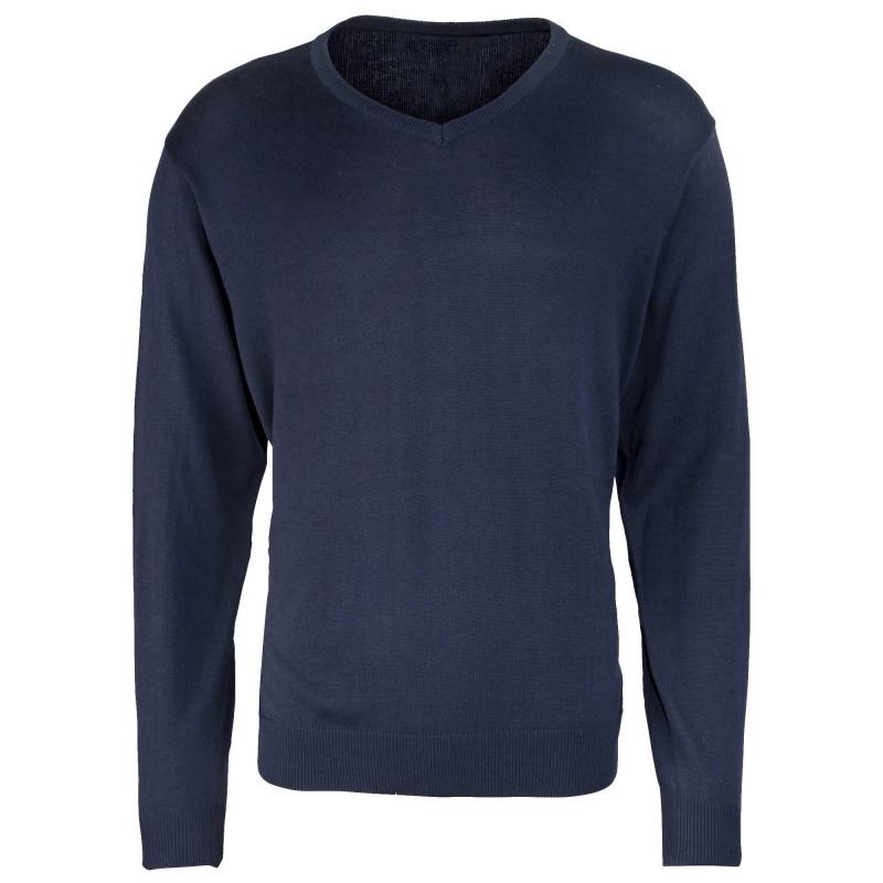 PREMIER - StrickPullover mit VAusschnitt, für Herren, Marine, Größe 4XL von PREMIER