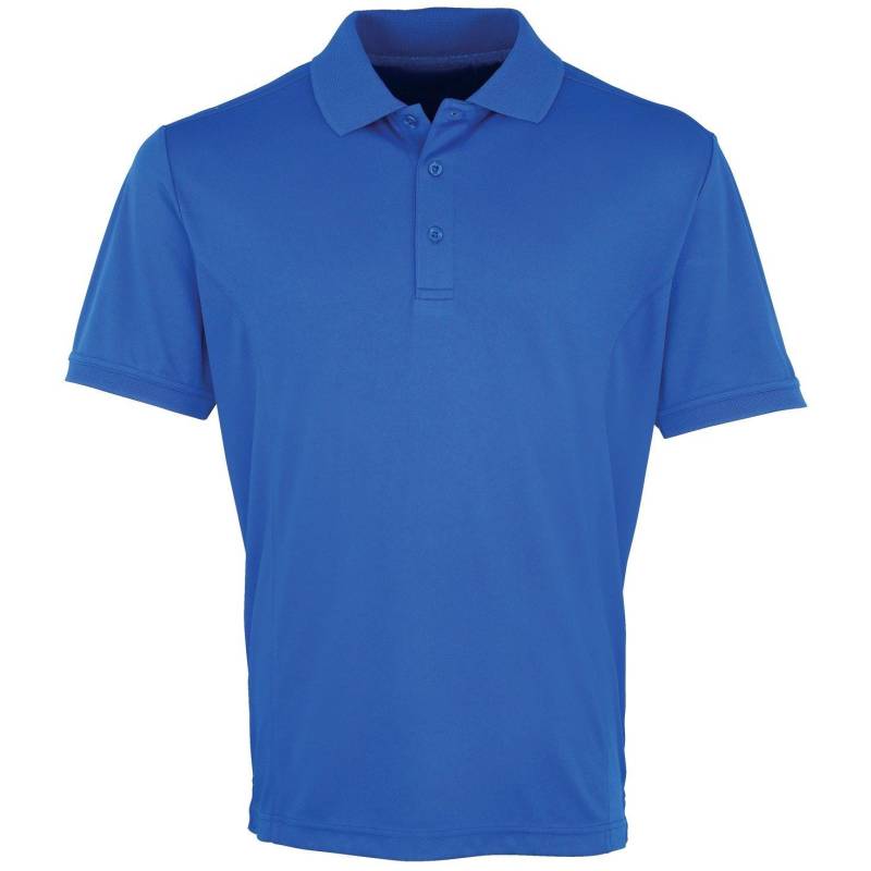 PREMIER - Coolchecker Poloshirt kurzärmlig, für Herren, Königsblau, Größe L von PREMIER