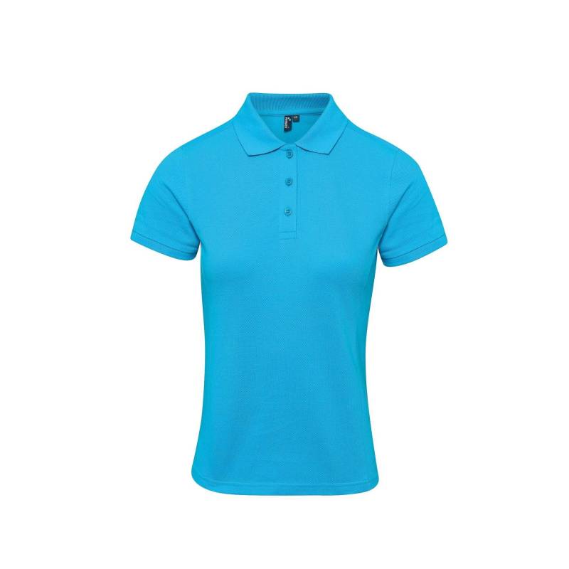 Poloshirt Coolchecker Mit Coolplus Damen Türkisblau L von PREMIER