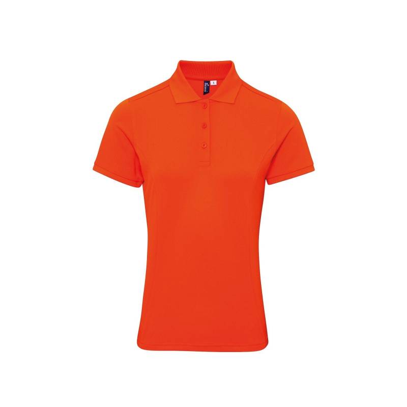 Poloshirt Coolchecker Mit Coolplus Damen Orange M von PREMIER