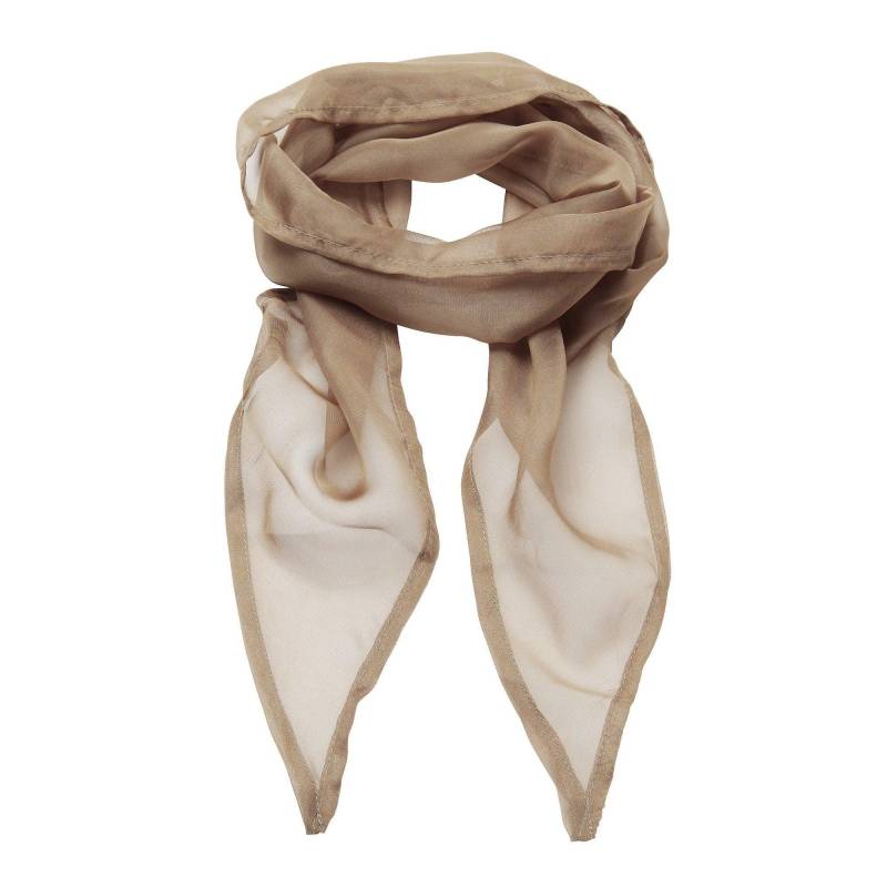 PREMIER - Chiffon Halstuch, für Damen, Beige, One Size von PREMIER