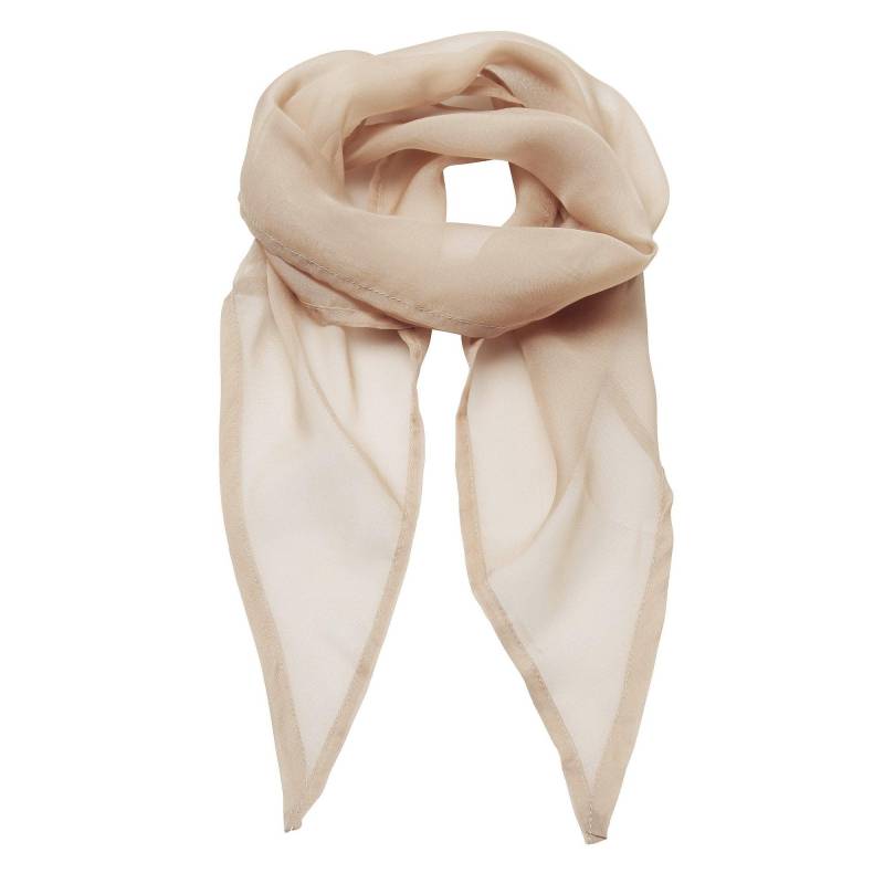 PREMIER - Chiffon Halstuch, für Damen, Beige, One Size von PREMIER