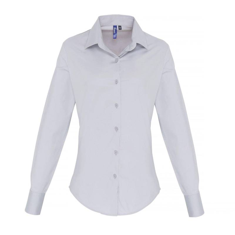 PREMIER - Bluse Langärmlig, für Damen, Silber, Größe S von PREMIER