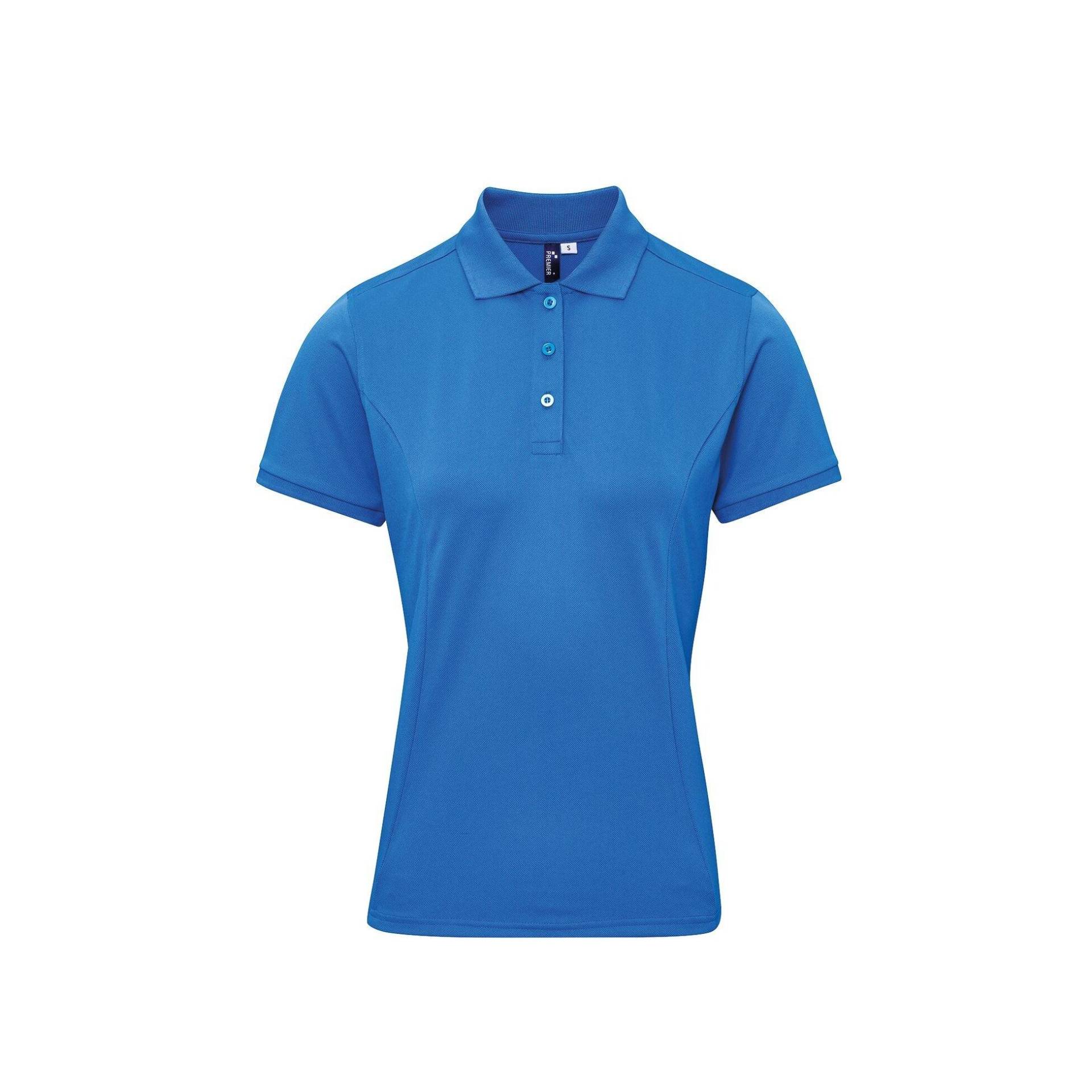 Poloshirt Coolchecker Mit Coolplus Damen Saphirblau S von PREMIER