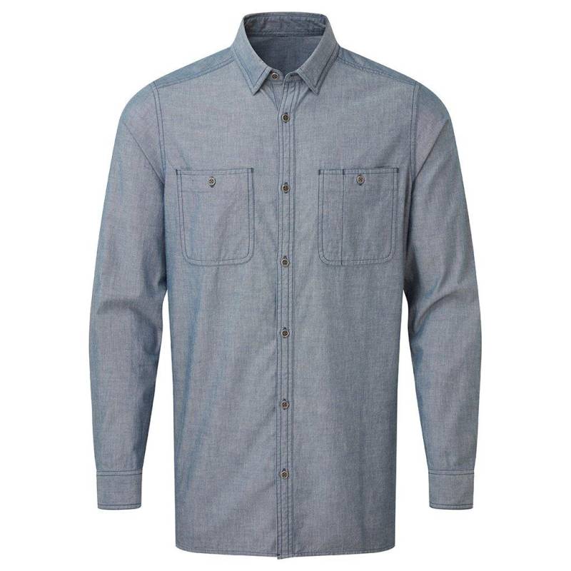 Organic Fairtrade Certified Hemd Herren Indigo S von PREMIER