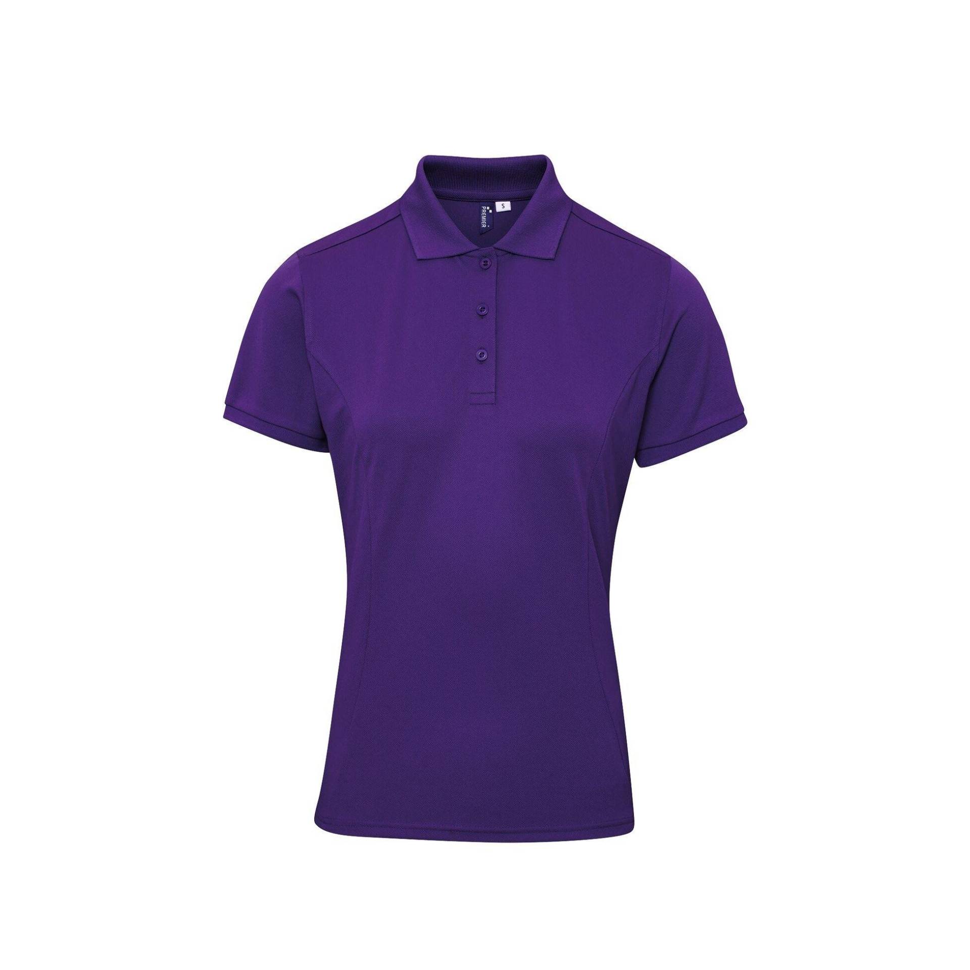 Poloshirt Coolchecker Mit Coolplus Damen Lila XL von PREMIER