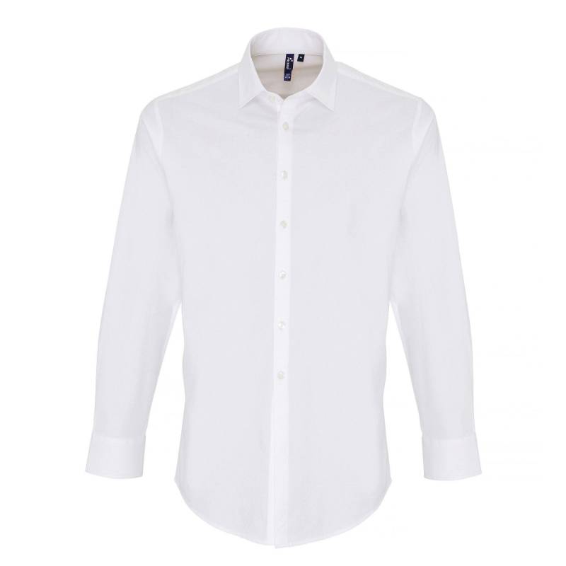 Hemd Langärmlig Herren Weiss XS von PREMIER