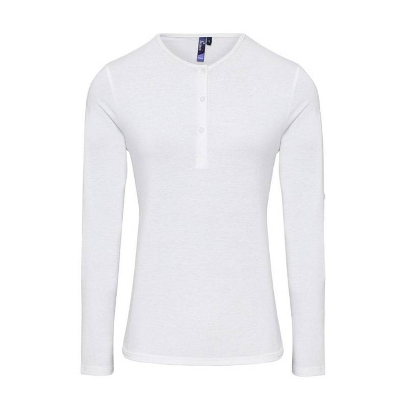 Tshirt Long John, Langärmlig Damen Weiss XS von PREMIER