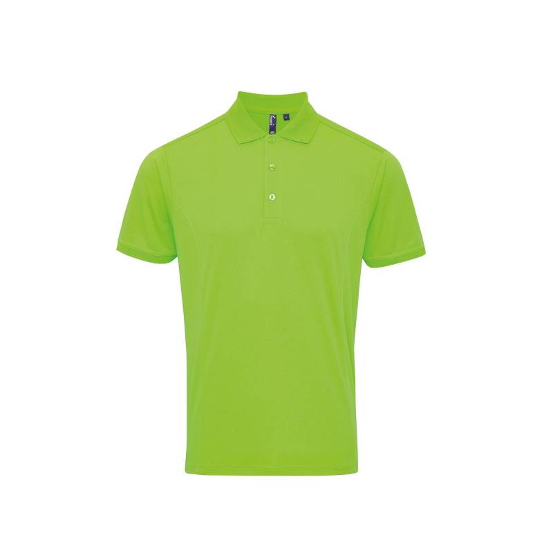 Coolchecker Pique Kurzarm Polo Tshirt Herren Grün XXL von PREMIER