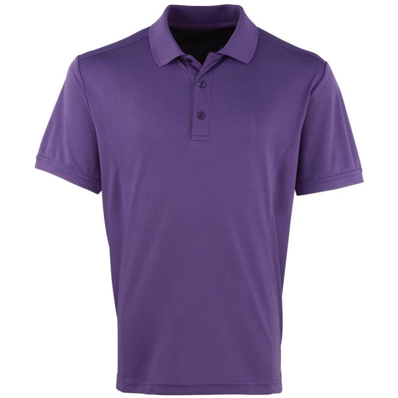 PREMIER - Coolchecker Poloshirt kurzärmlig, für Herren, Lila, Größe XXL von PREMIER