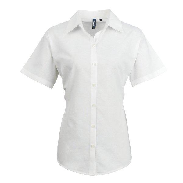 Oxford-bluse Bluse Arbeitshemd Damen Weiss 38 von PREMIER