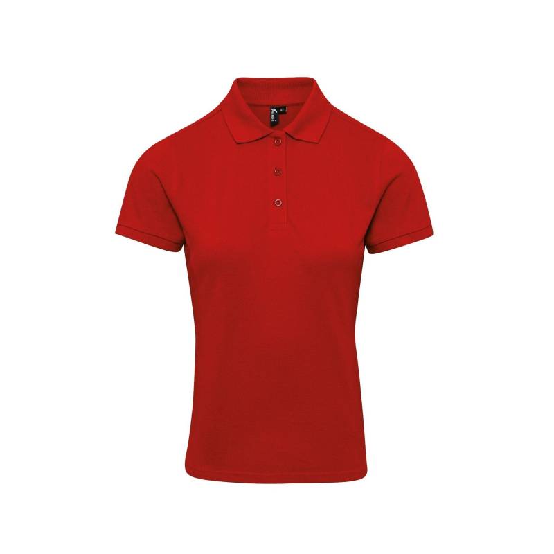 Poloshirt Coolchecker Mit Coolplus Damen Rot Bunt S von PREMIER