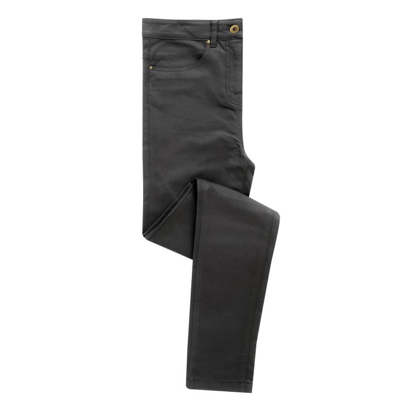 Performance Chinohose Damen Charcoal Black 40 L von PREMIER