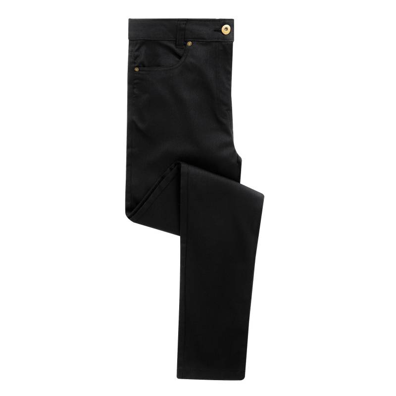 Performance Chinohose Damen Schwarz 34L von PREMIER