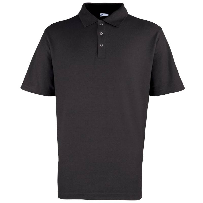 PREMIER - PoloShirt, unifarben, für Herren, Schwarz, Größe S von PREMIER