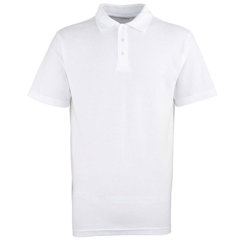 Poloshirt, Unifarben Herren Weiss 3XL von PREMIER