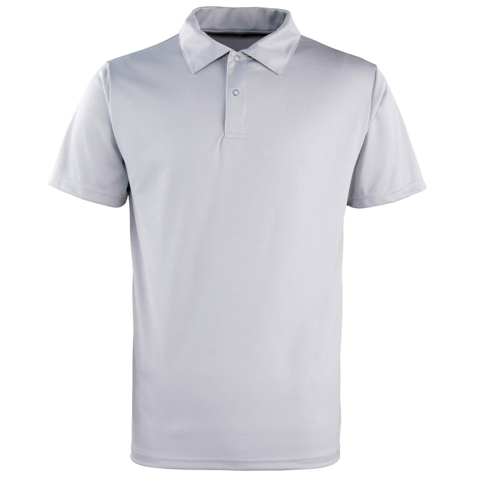 Poloshirt Coolchecker Damen Silber 3XL von PREMIER